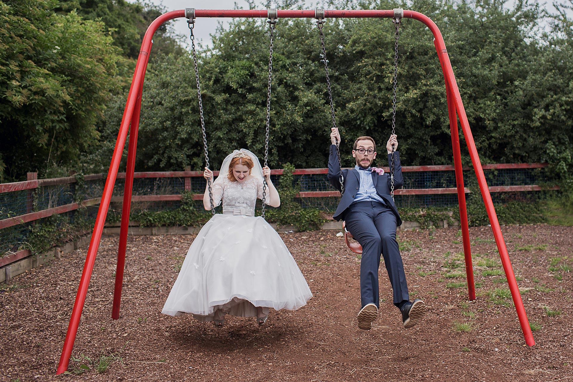 Quirky wedding photographers yorkshire