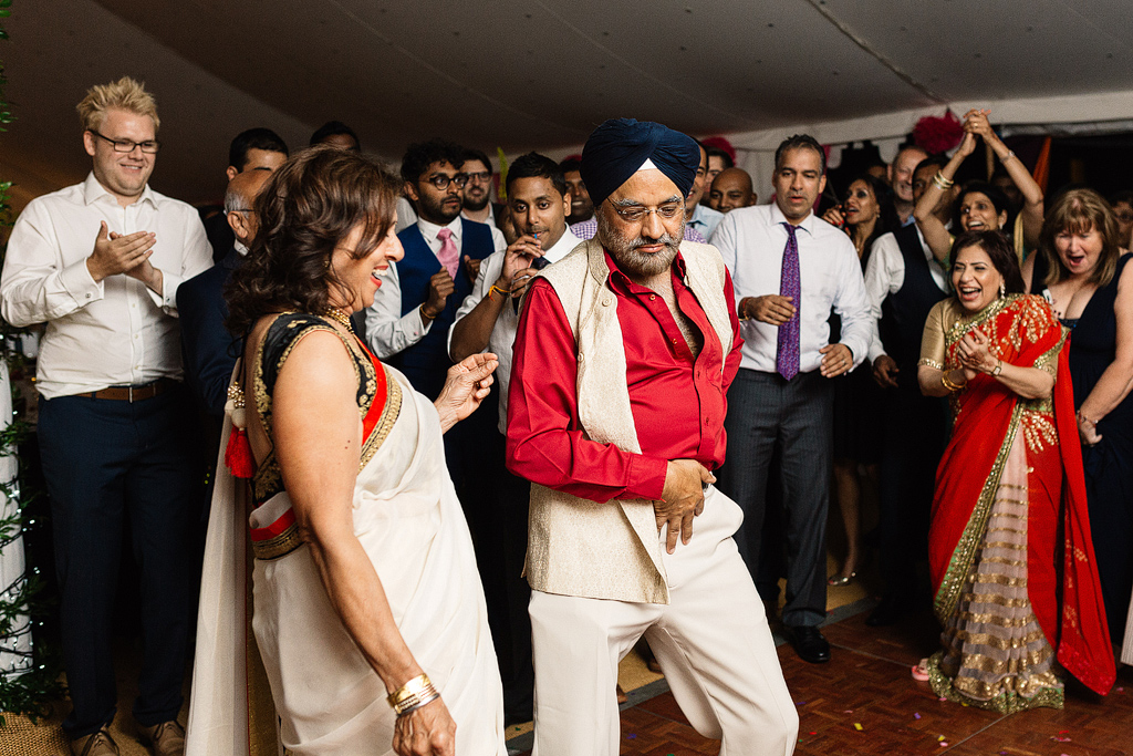 dance off at a wedding in yorkshire