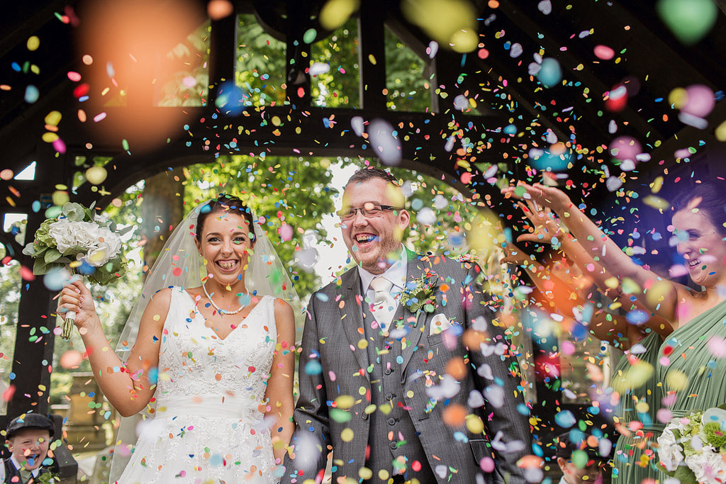 wedding confetti in leeds