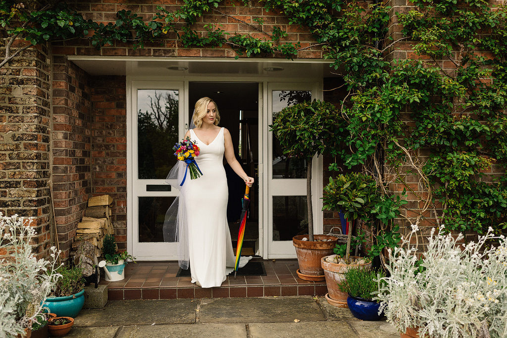 colourful wedding in yorkshire