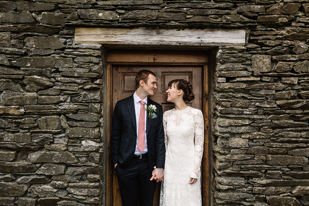 bride and groom at belmount hall