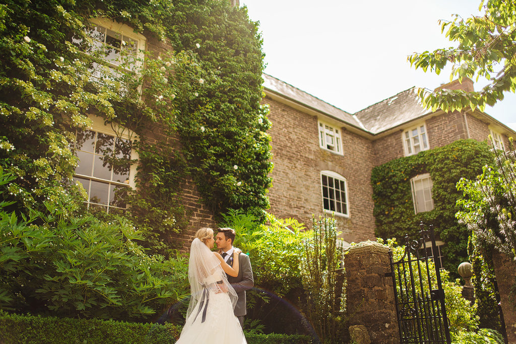 just married couple at dewsall court