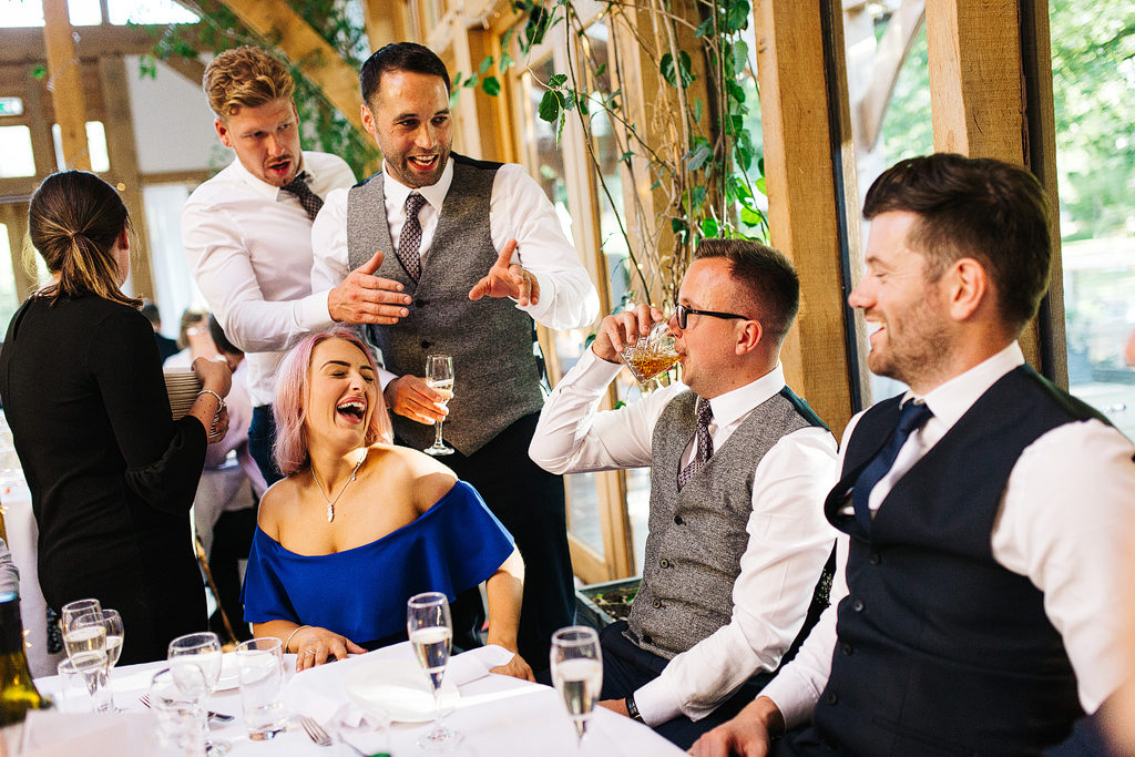 fun wedding in cheshire at the oak tree of peover