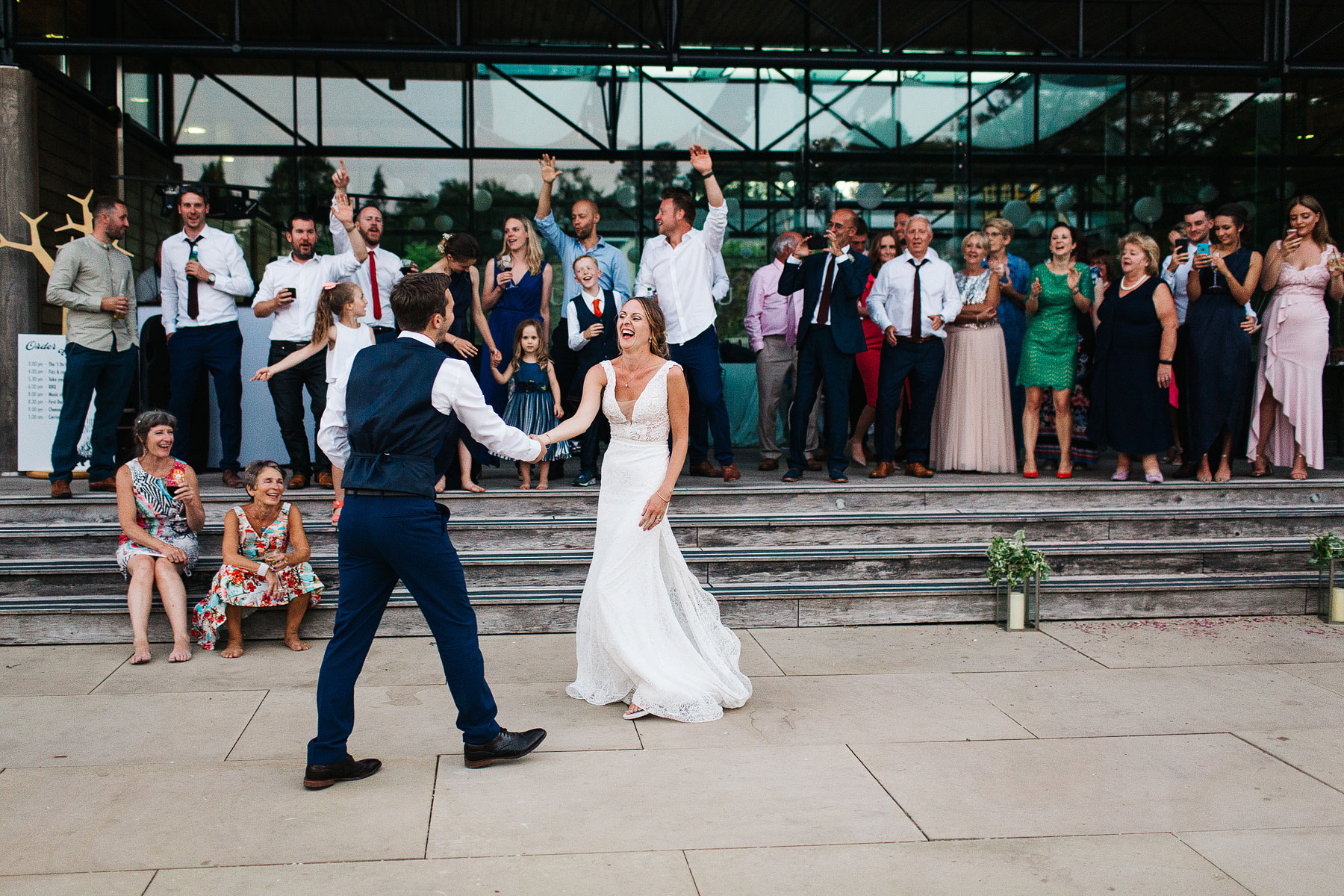 first dance outdoors at a utopia broughton hall wedding