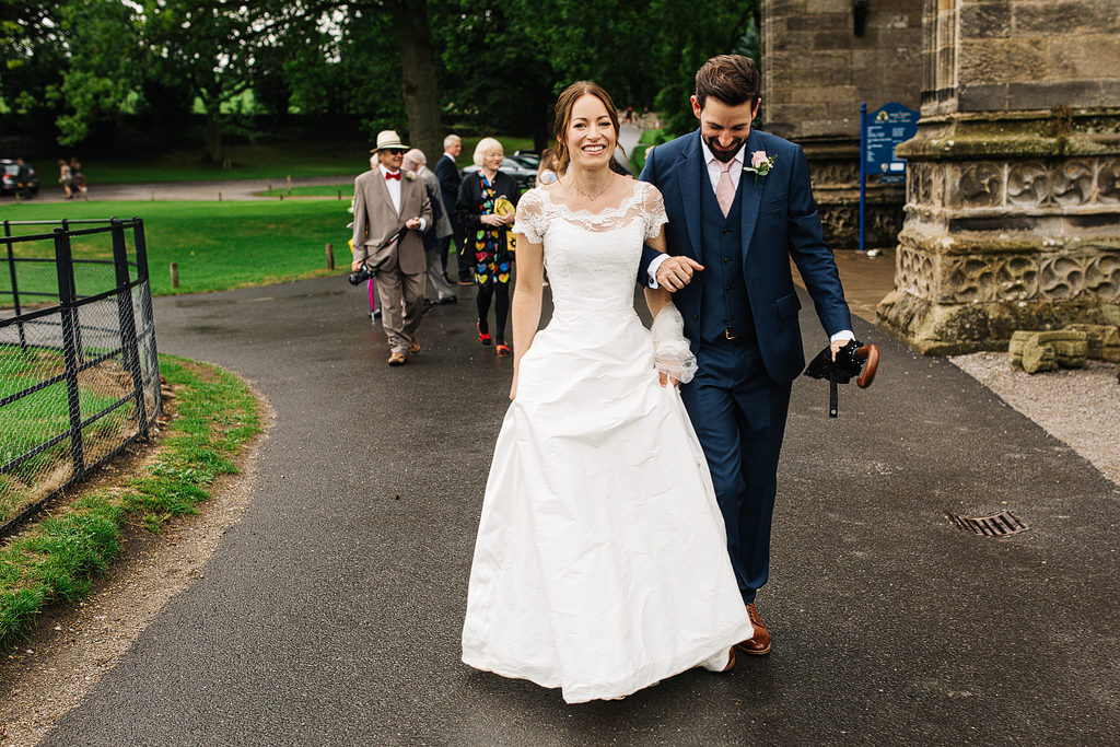 just married at bolton abbey