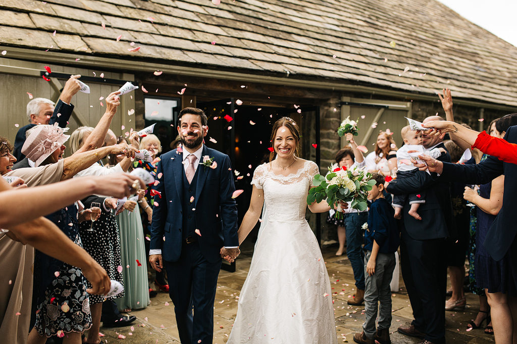 natural confetti whimsical wedding in yorkshire
