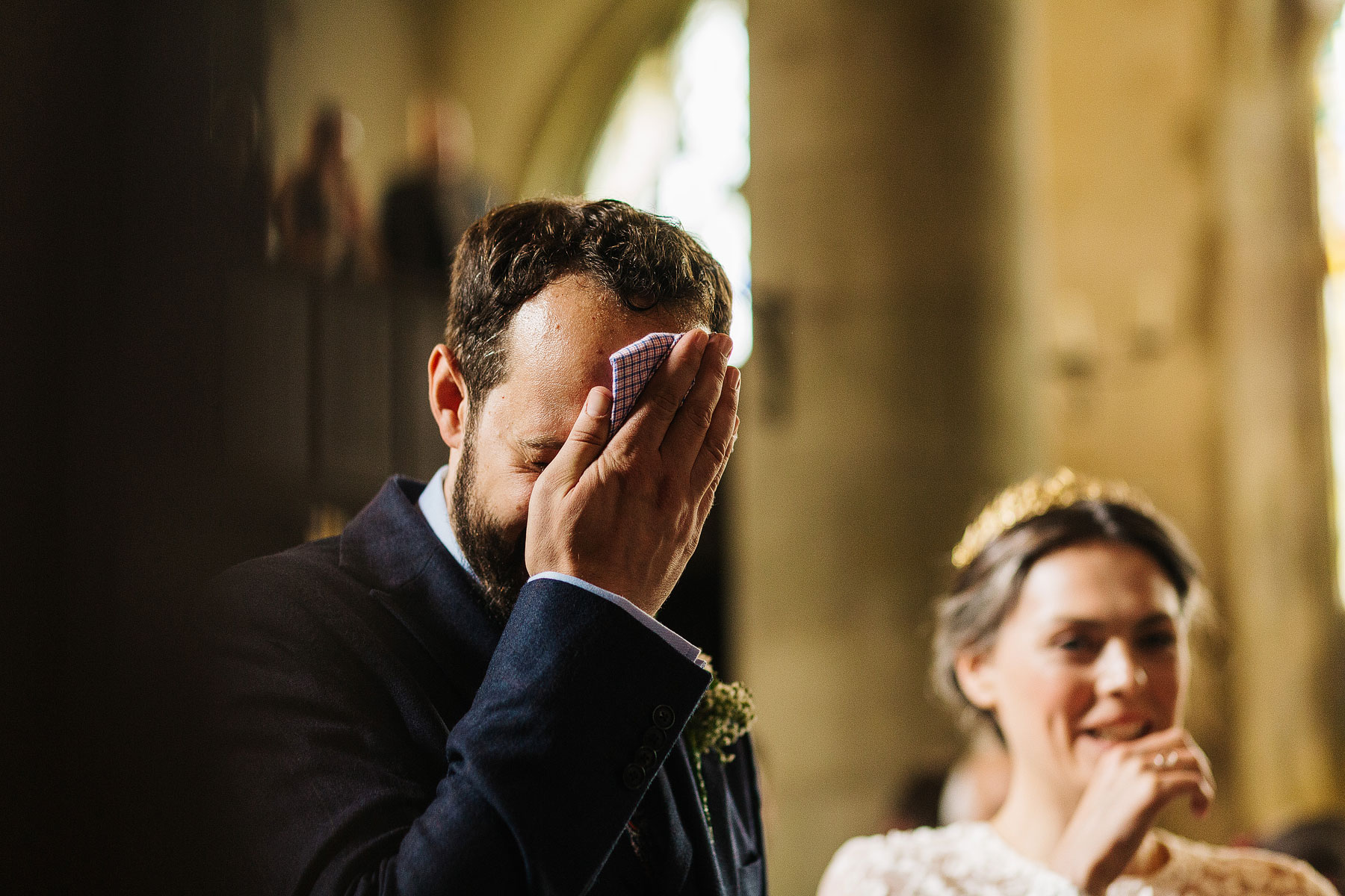 church ceremony photographed by leeds wedding photographers