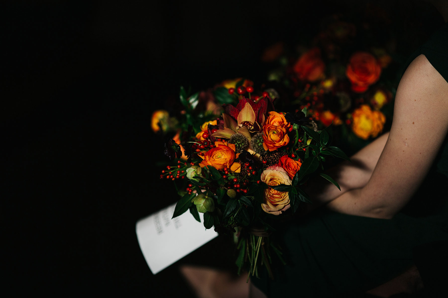 autumn wedding bouquet that has an alternative feel