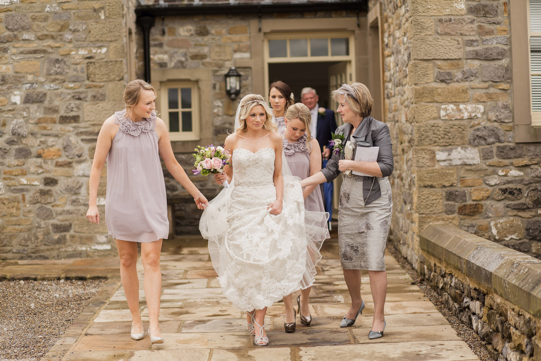 Harriet and Martin's wedding at Bolton Abbey church and reception at Utopia within the Broughton Hall estate near Skipton.