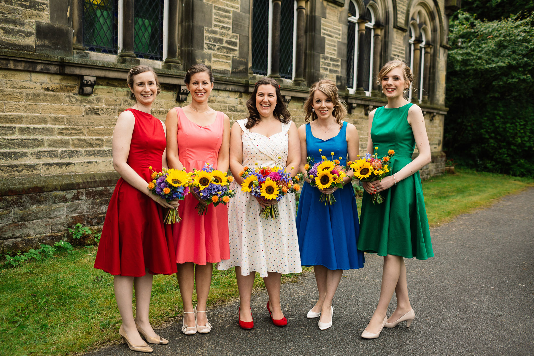 Morena + Ian's fun and colourful wedding at The White Hart in ydgate, Oldham by Paul Joseph Photography.