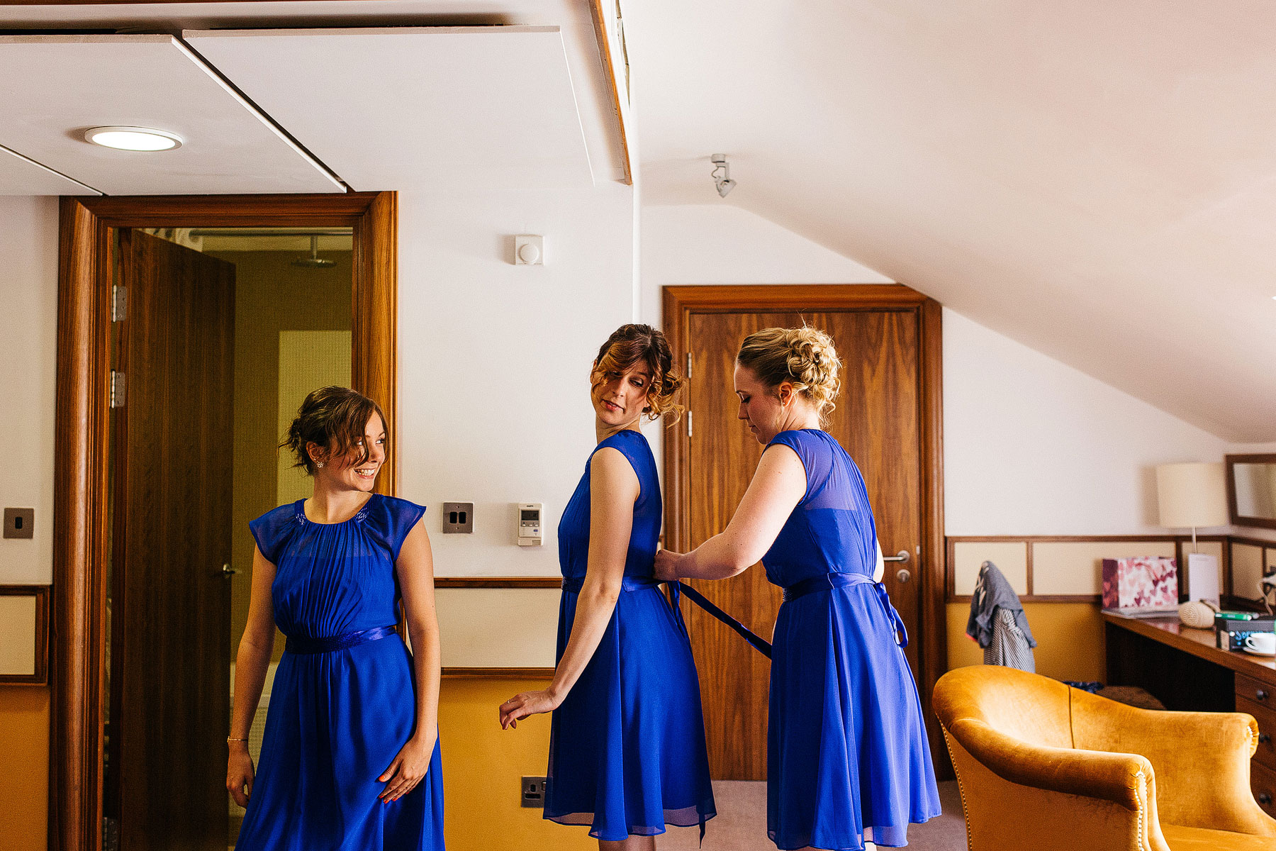 wedding in leeds with blue theme