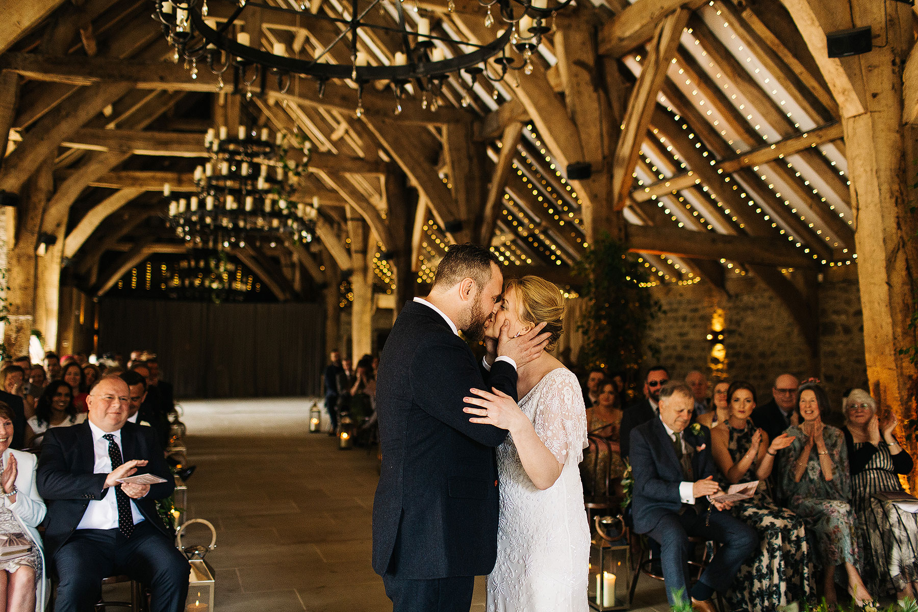 Just Married at Bolton Abbey Tithe Barn