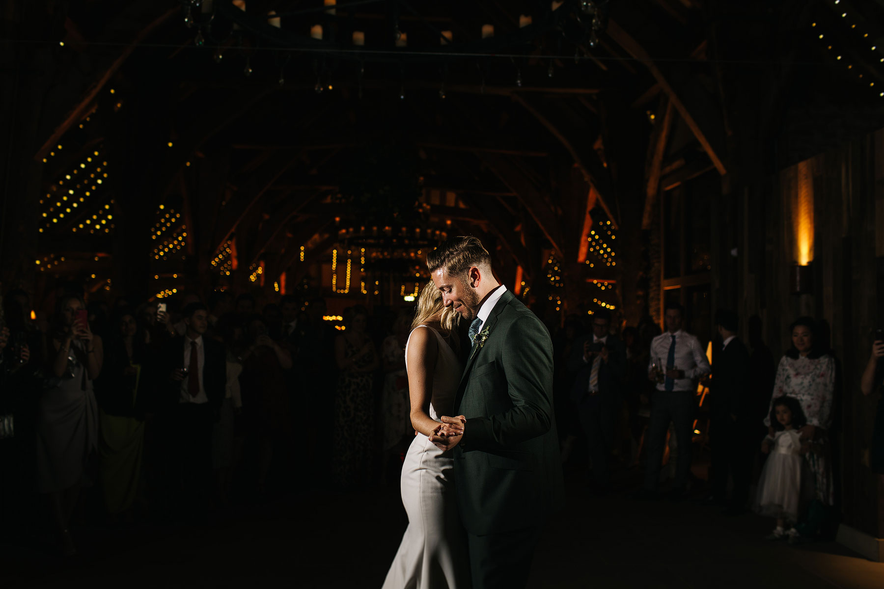 first dance in low light