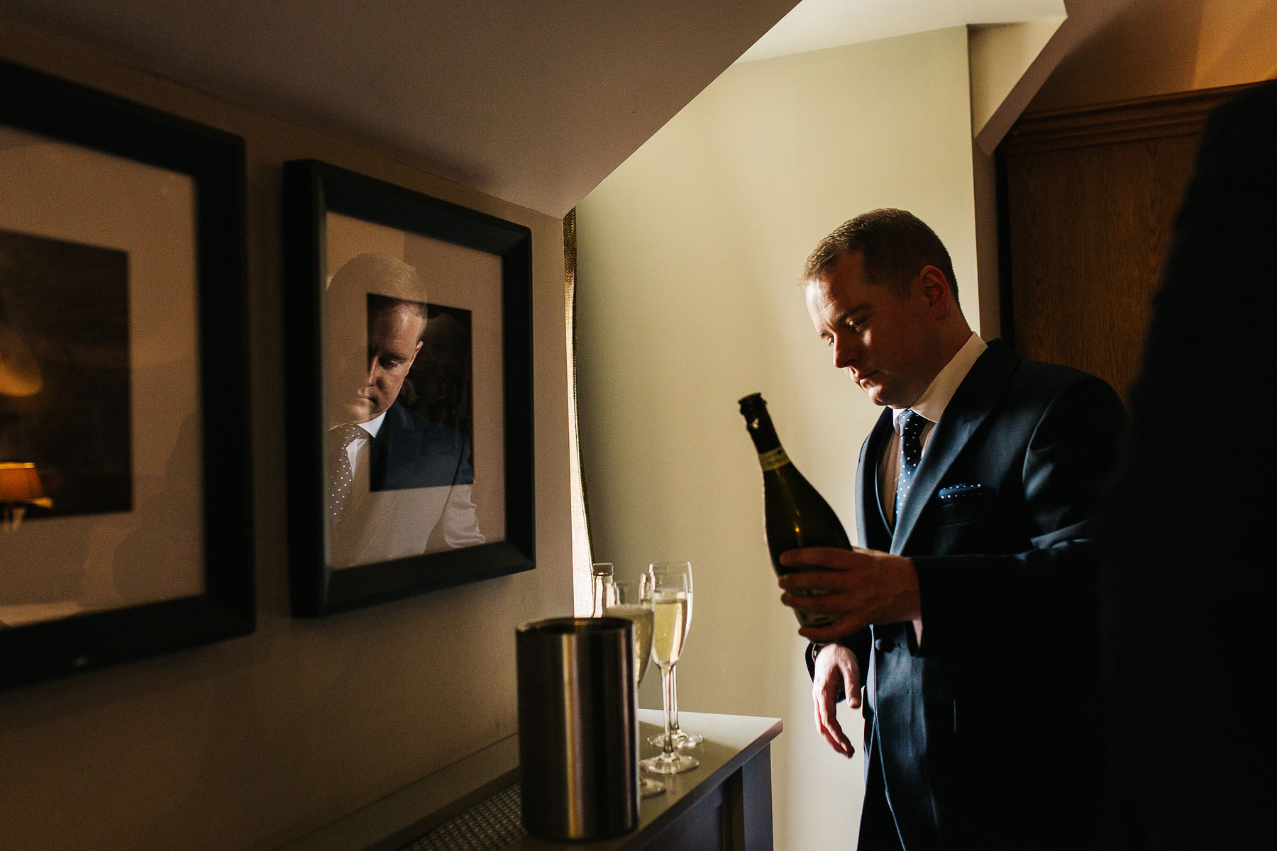 groom getting ready at hotel du vin in york