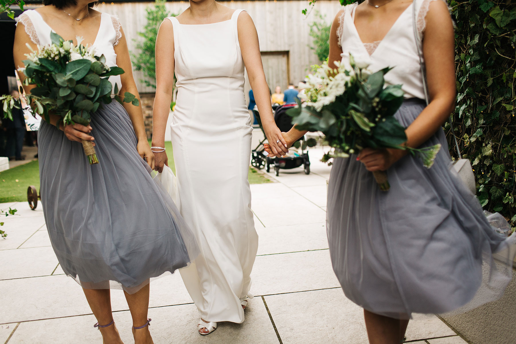 bridesmaids wearing a cool outfit