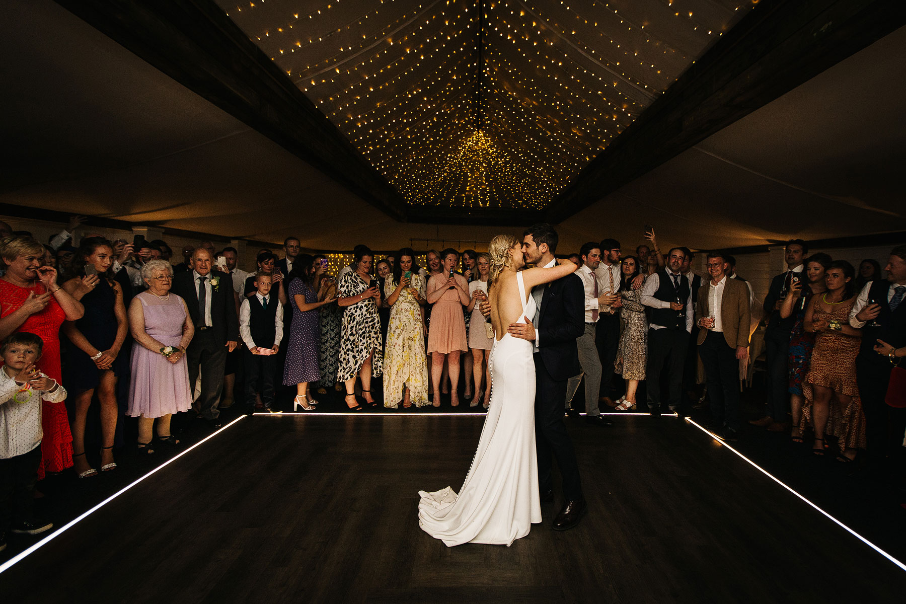 bride and grooms first dance at york wedding