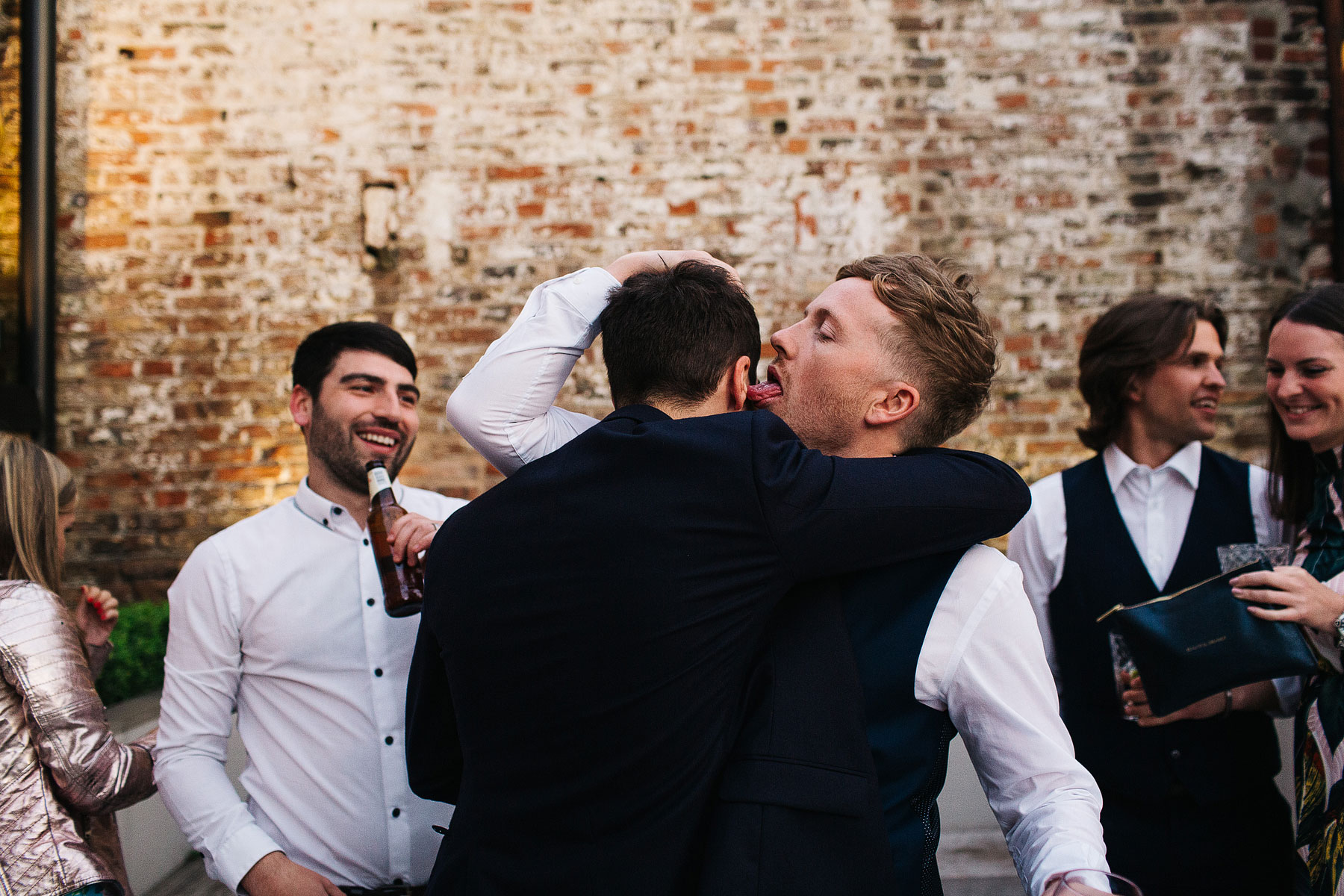 candid and natural wedding photos in york Normans Barn Wedding