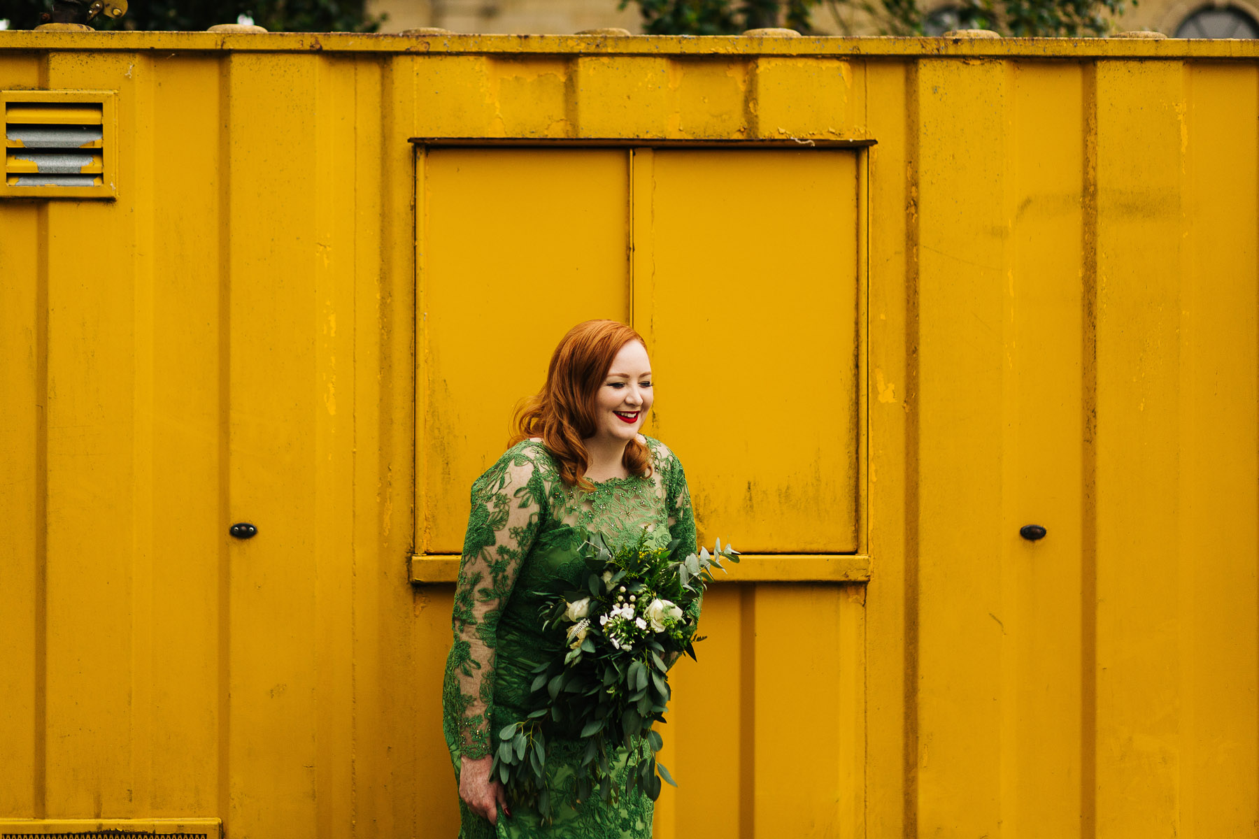 Alternative Wedding Dress in Green