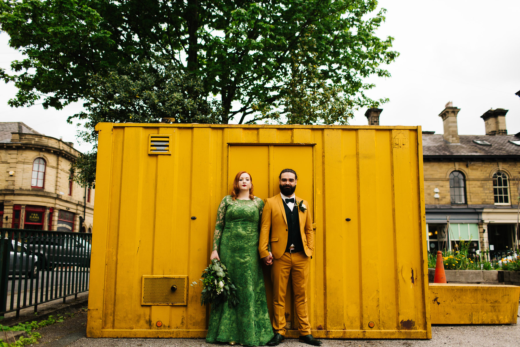 Cool and Altenative Wedding Photographs in Saltaire