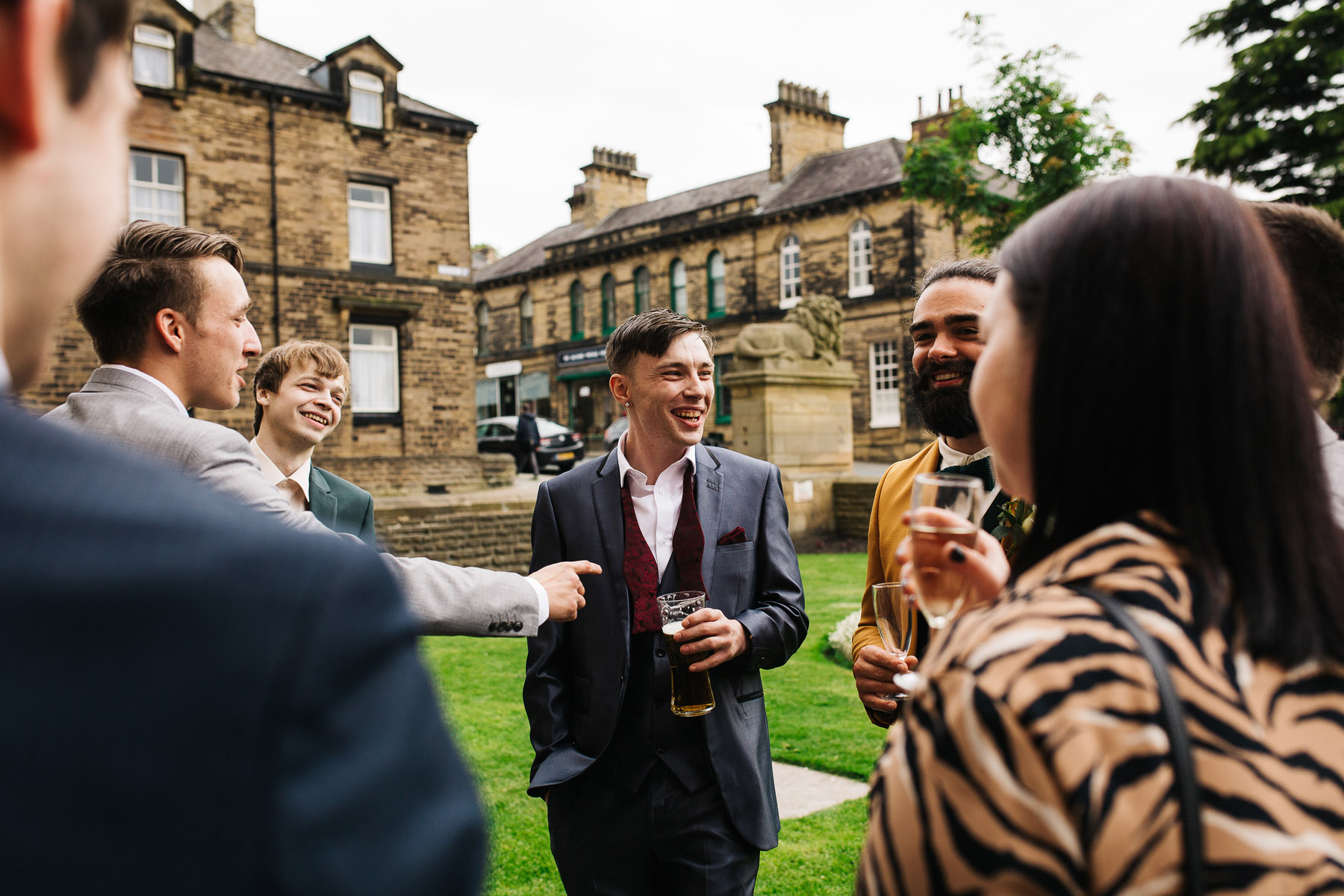 Candid Wedding Photos in Saltaire