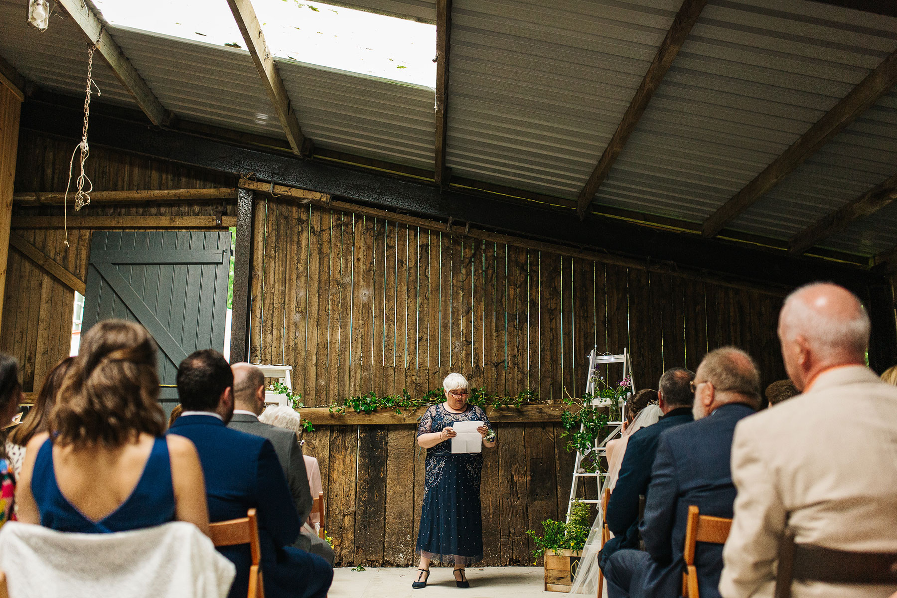 humanist weddig ceremony at a relaxed peak district wedding