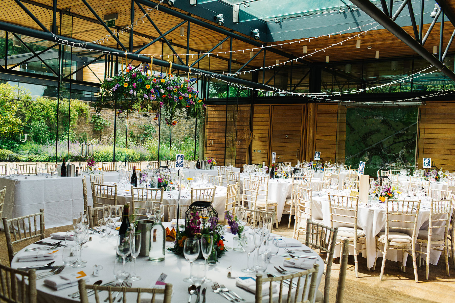 colourful wedding details at utopia broughton hall north yorkshire