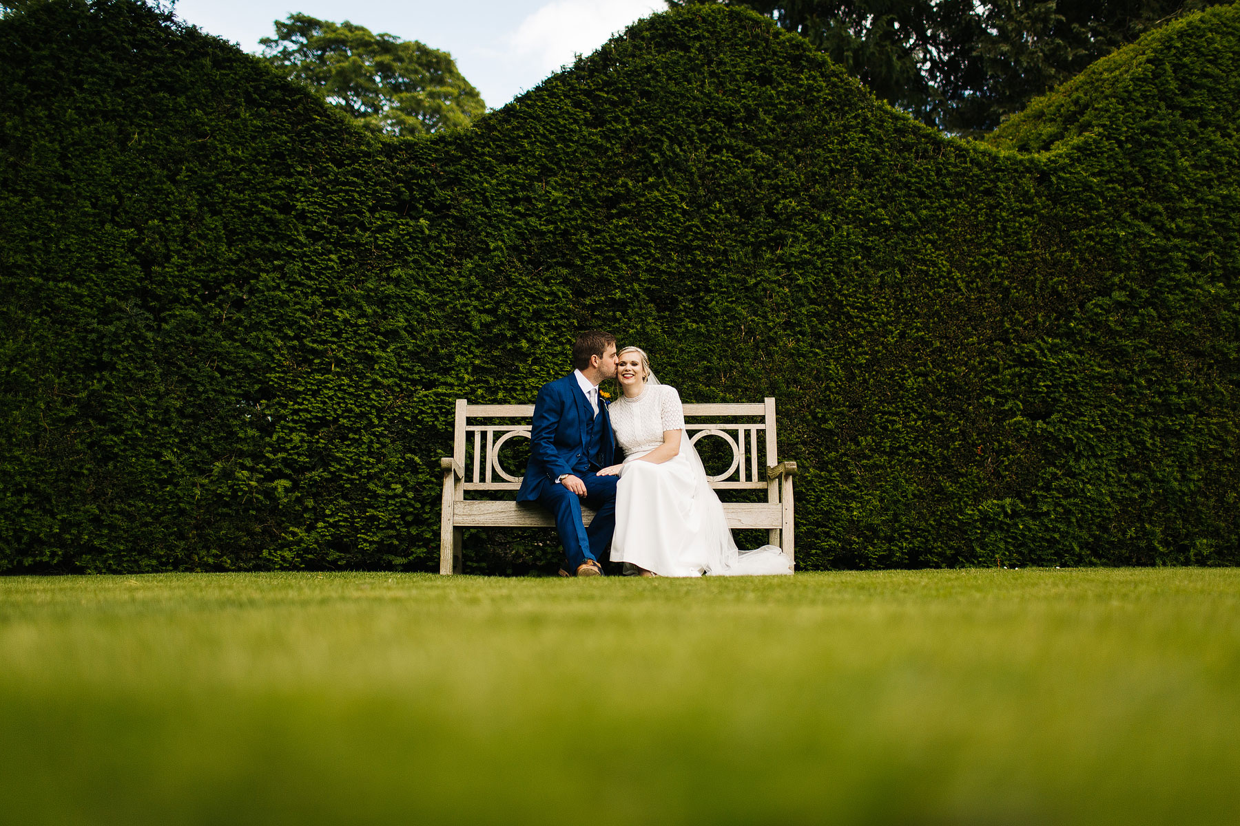 beautiful countryside portraits of a bride and groom in north yorkshire