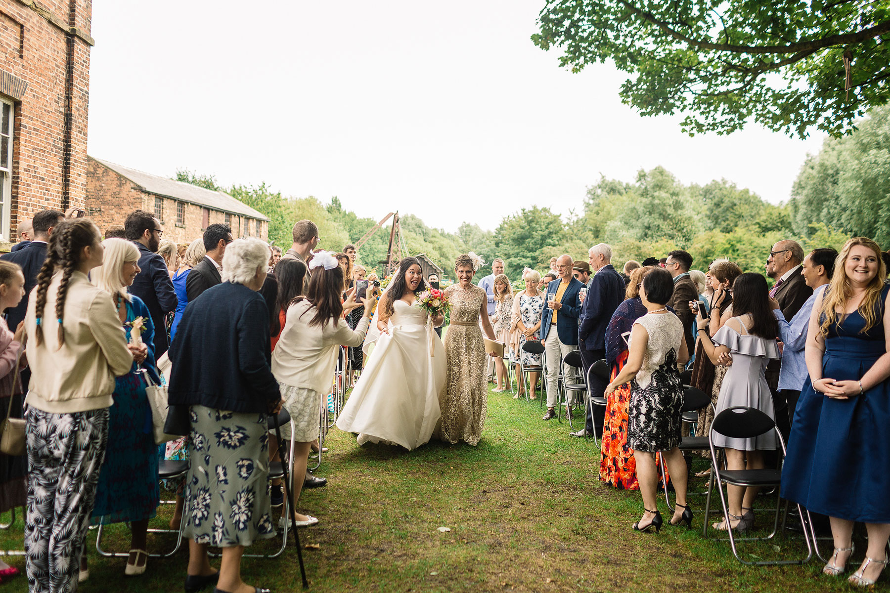 outdoor wedding ceremony in leeds
