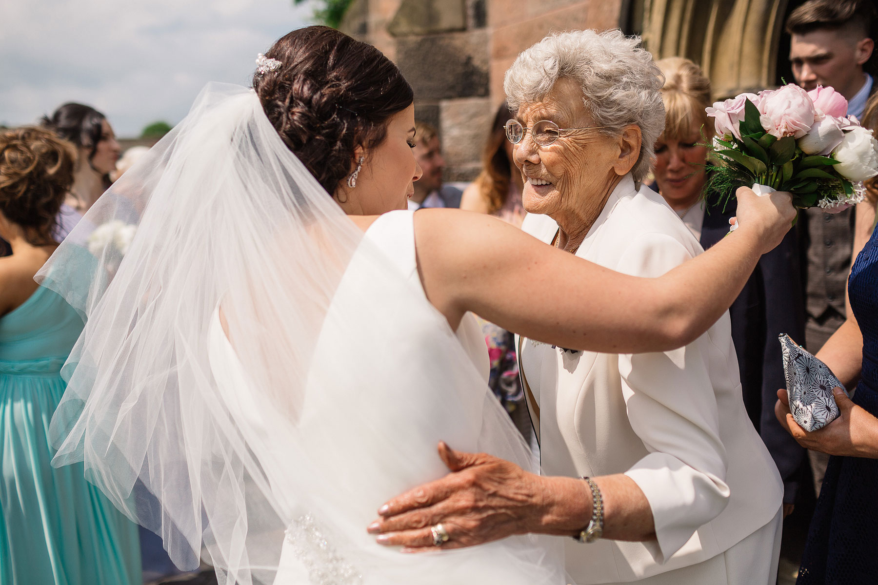 bride and her grandmother