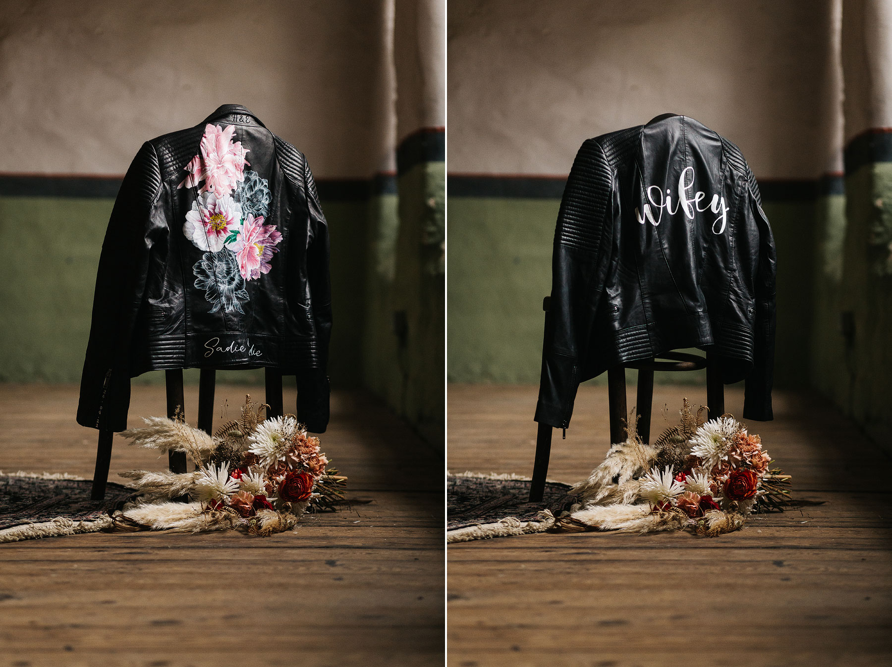 small business website image refresh leather jackets for brides