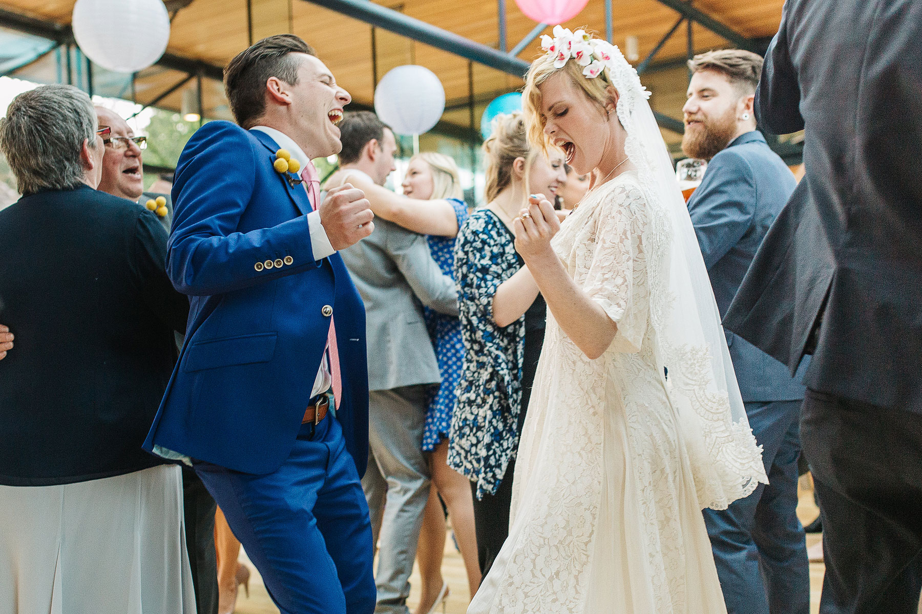 bride and grooms first dance at broughton hall