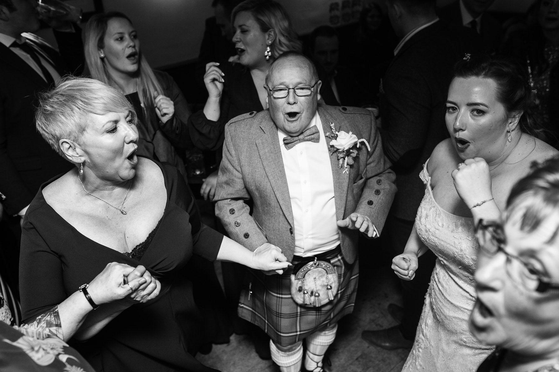 Dancing at a wedding in York 