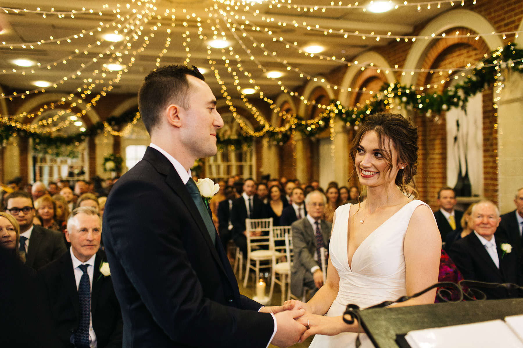 Civil Ceremont in a grand wedding venue in Surrey