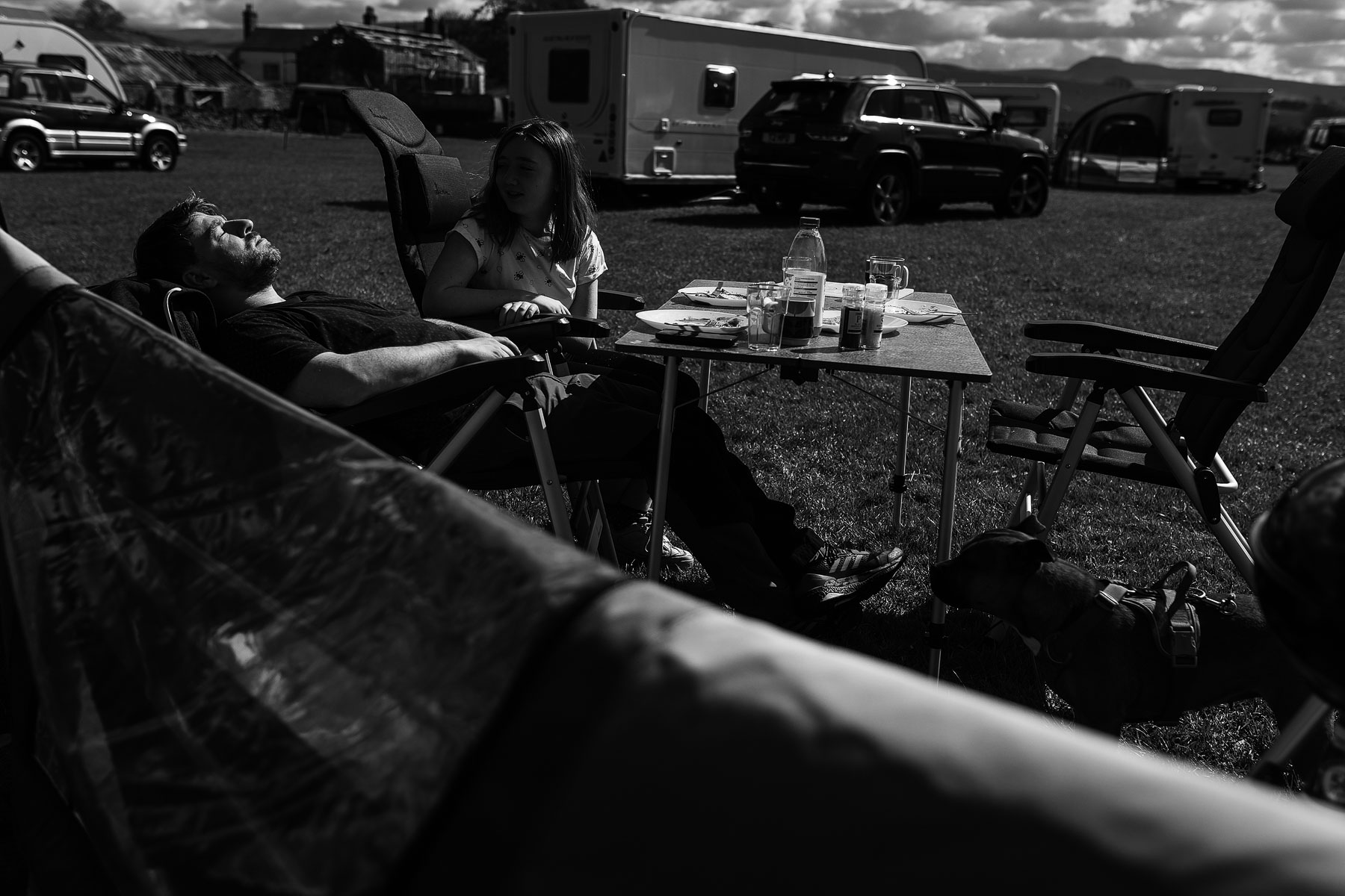 relaxing on a rally with the caravan and motorhome club