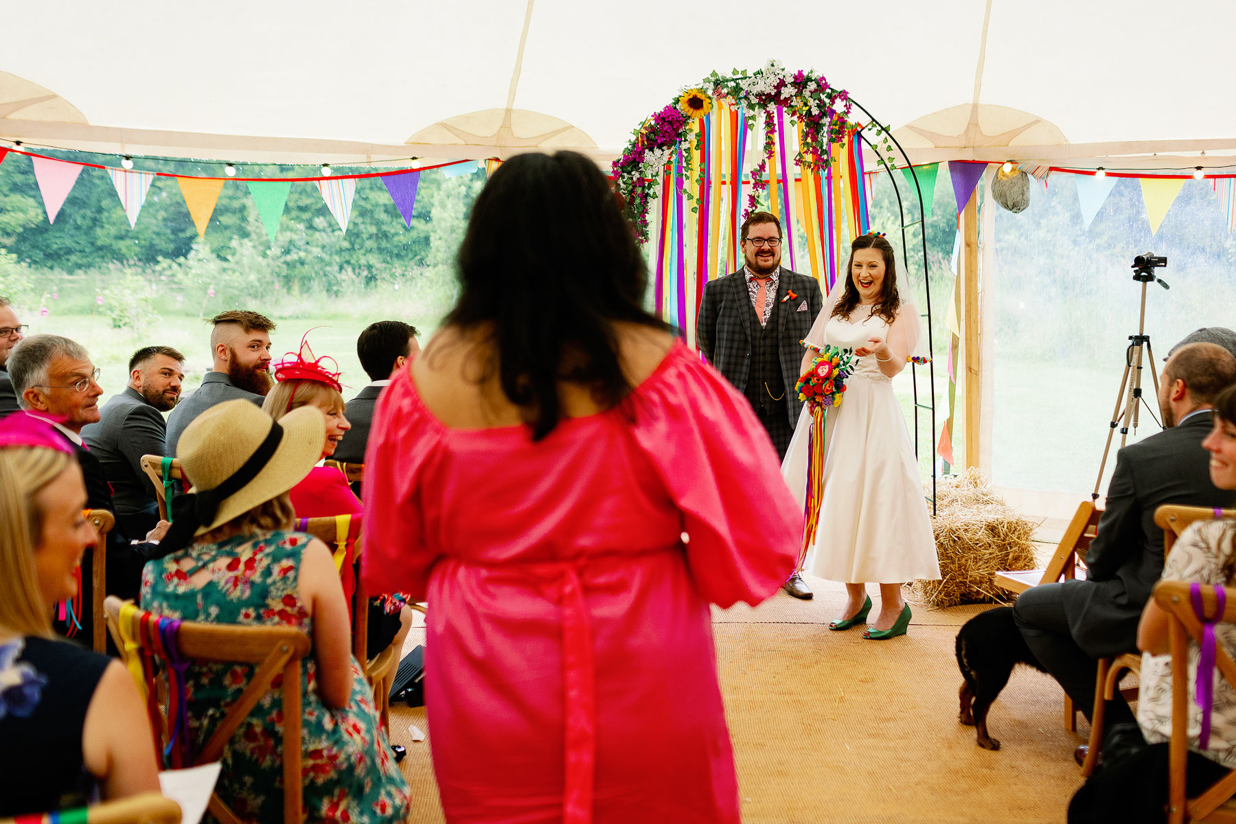 colourful yorkshire humanist wedding