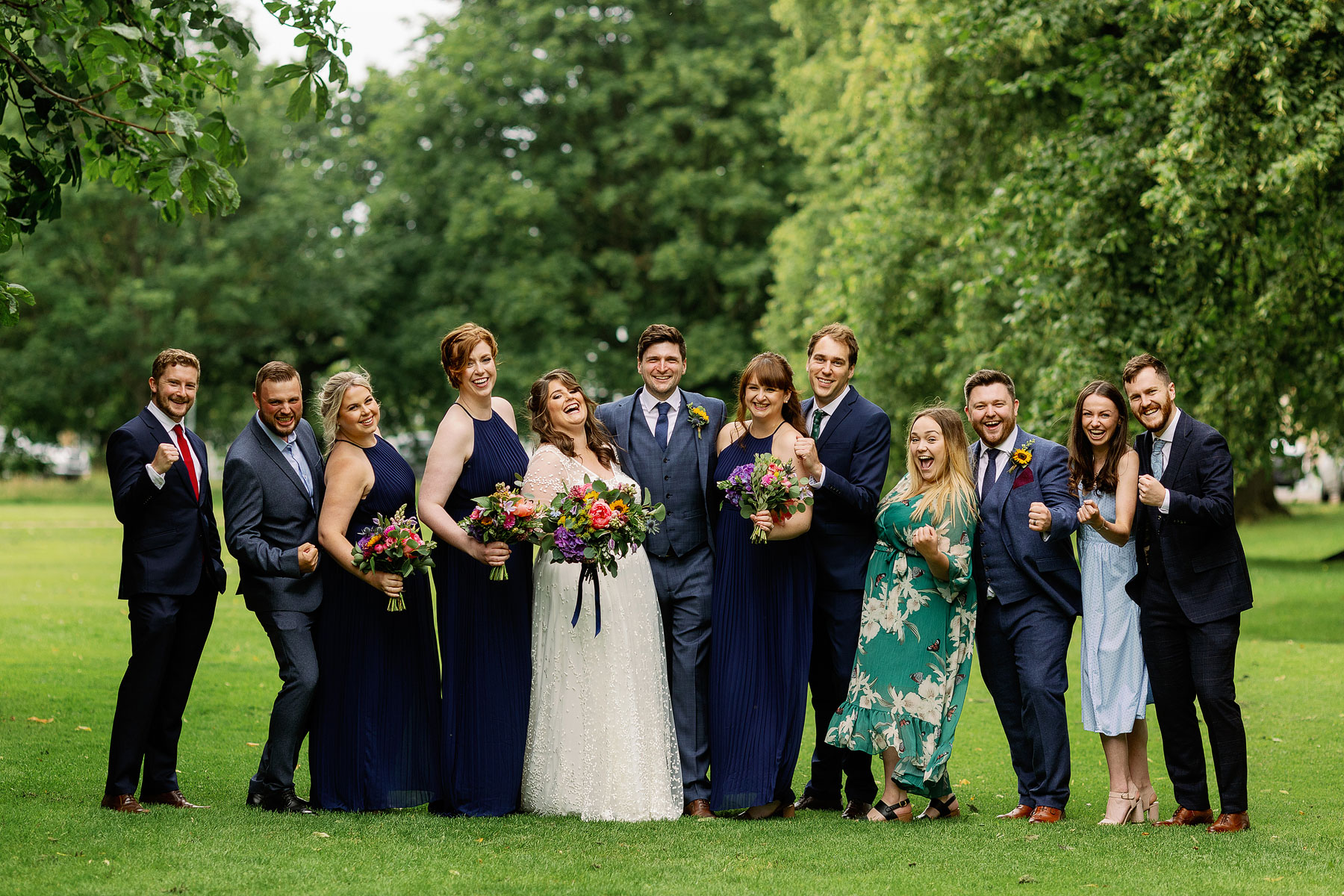 alternative wedding group photos in harrogate north yorkshire