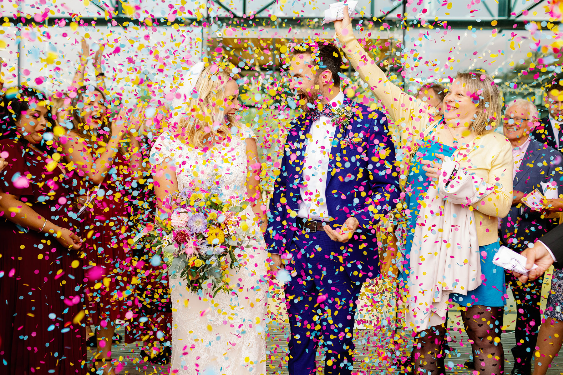 colourful wedding photographer