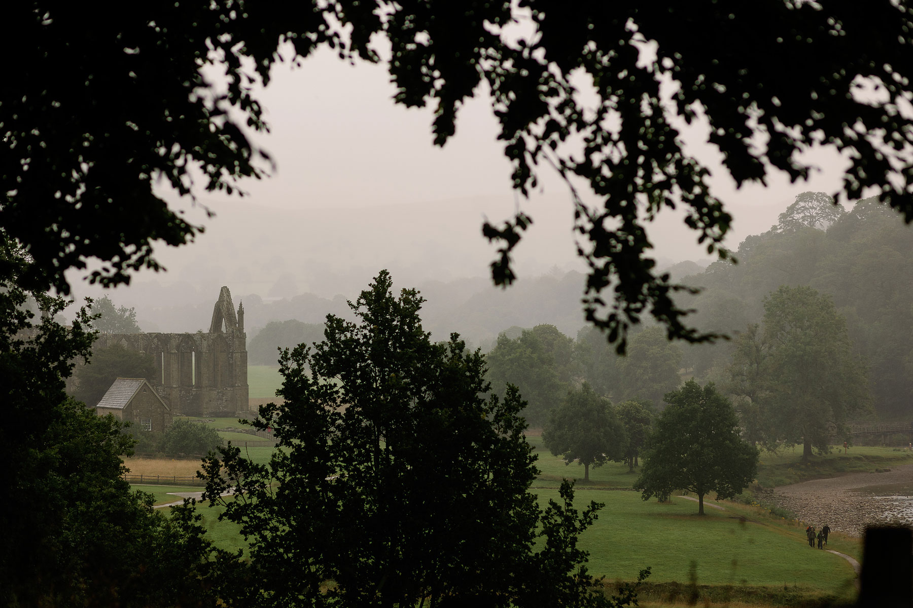 bolton abbey in the rain