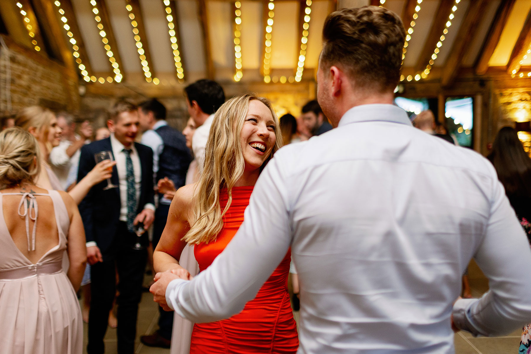 dancing at a wedding in north yorkshire
