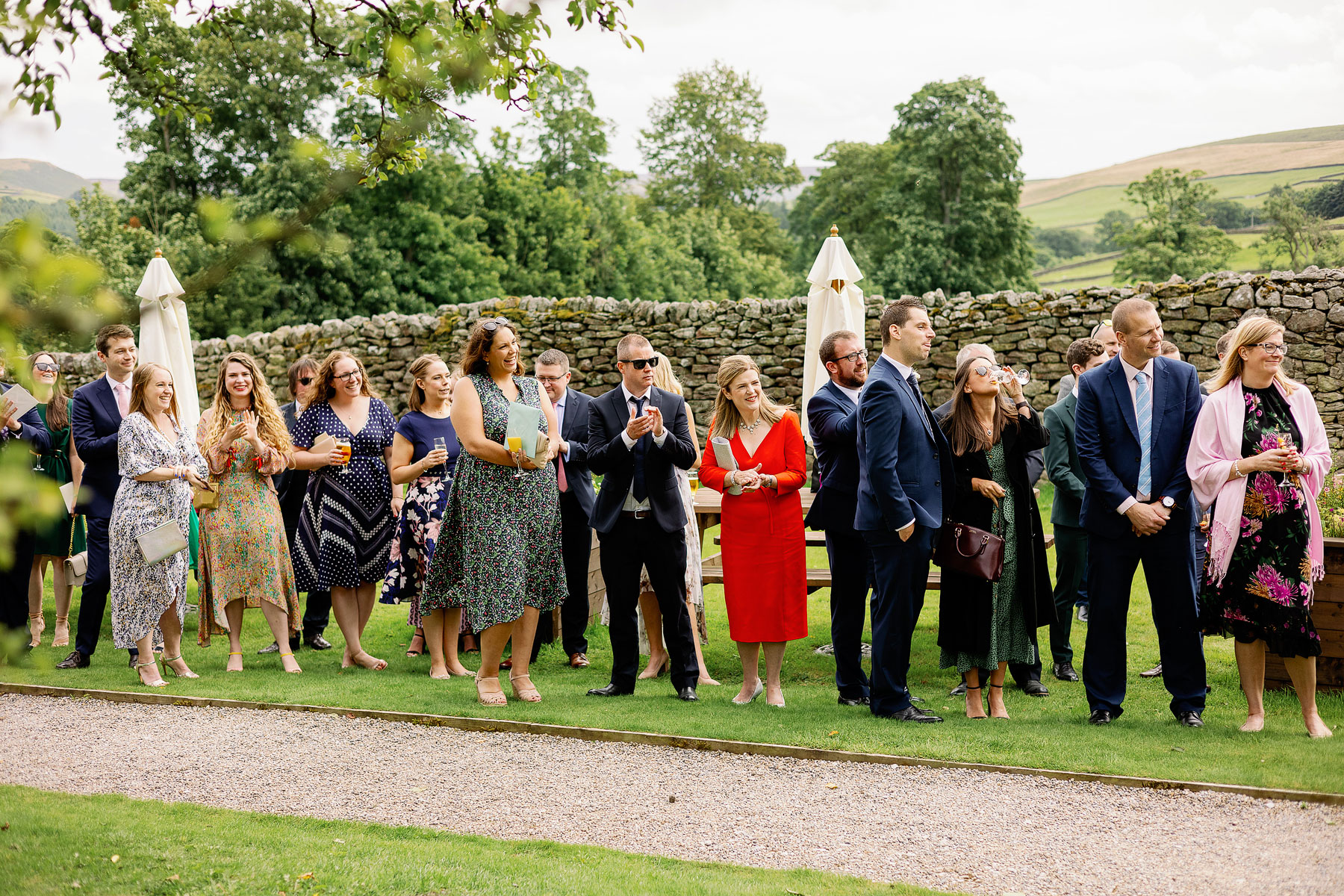 wedding guests at the priest s house bolton abbey
