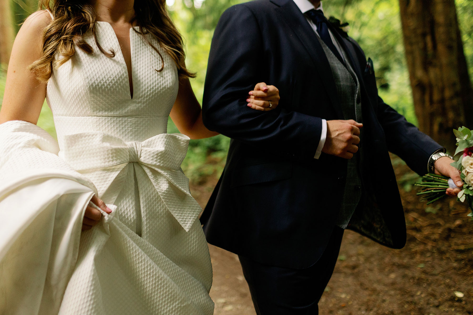 fun and cute couple wedding pictures at bolton abbey