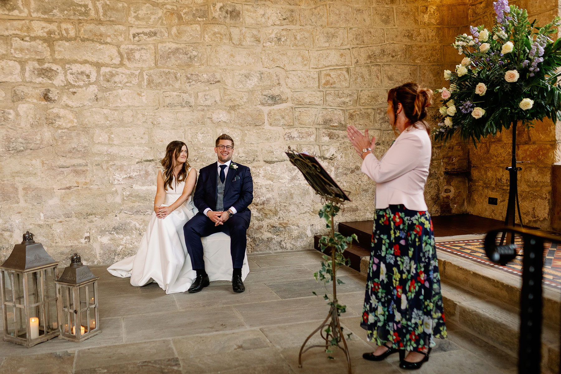 humanist wedding ceremony at the priest s house barden towers