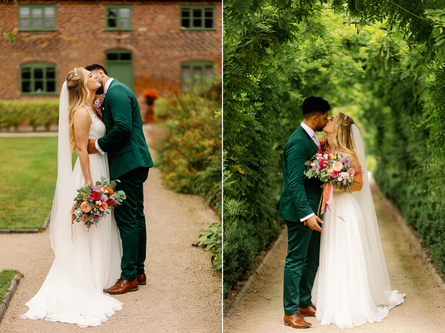 colourful and fun wedding at thorpe garden in staffordshire