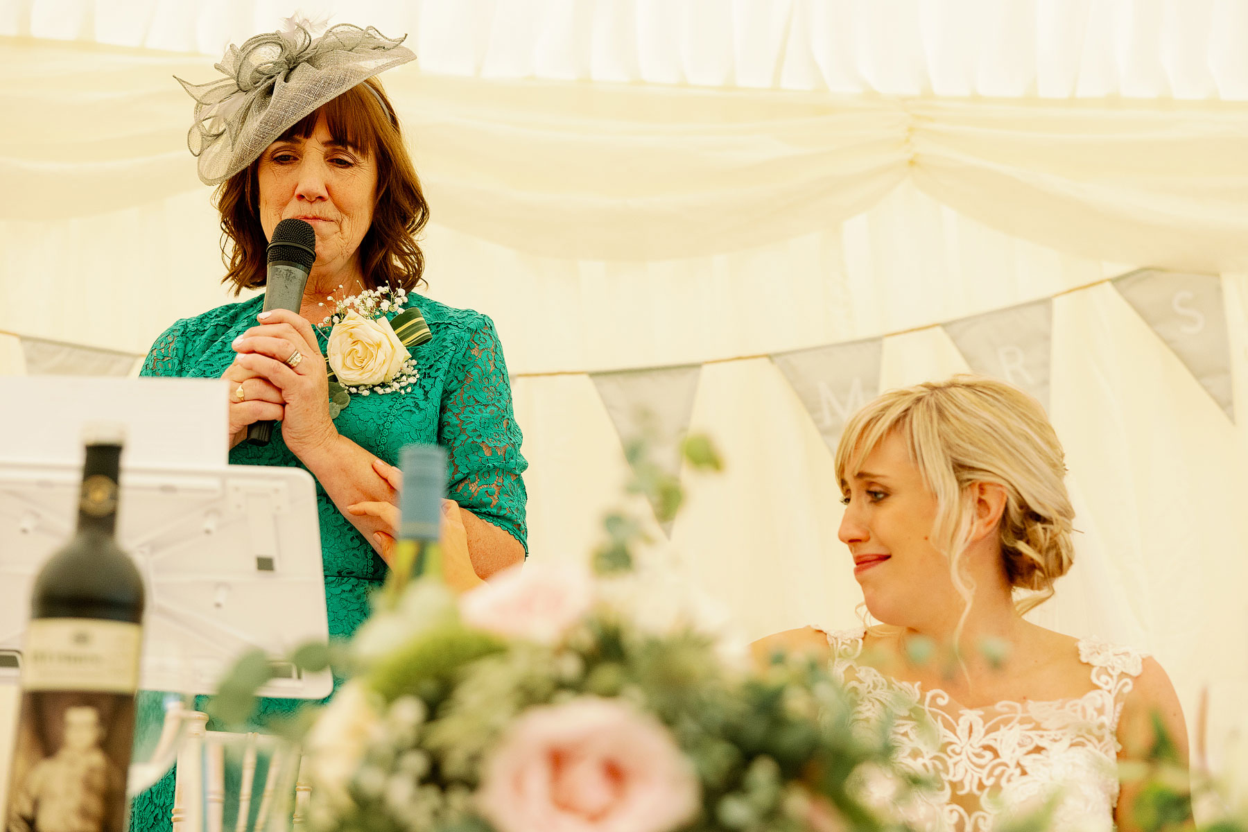 emotional wedding speeches at a yorkshire wedding