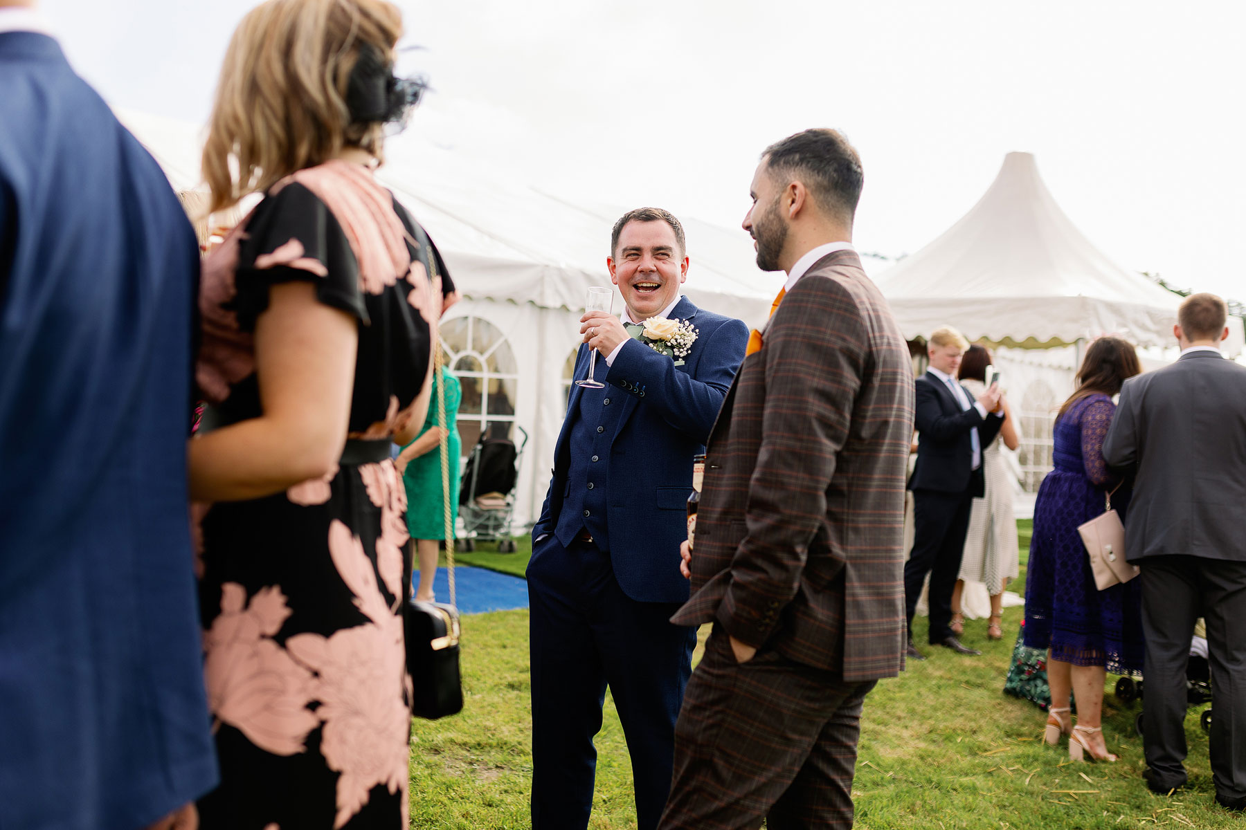 dancing at a yorkshire wedding in a marquee