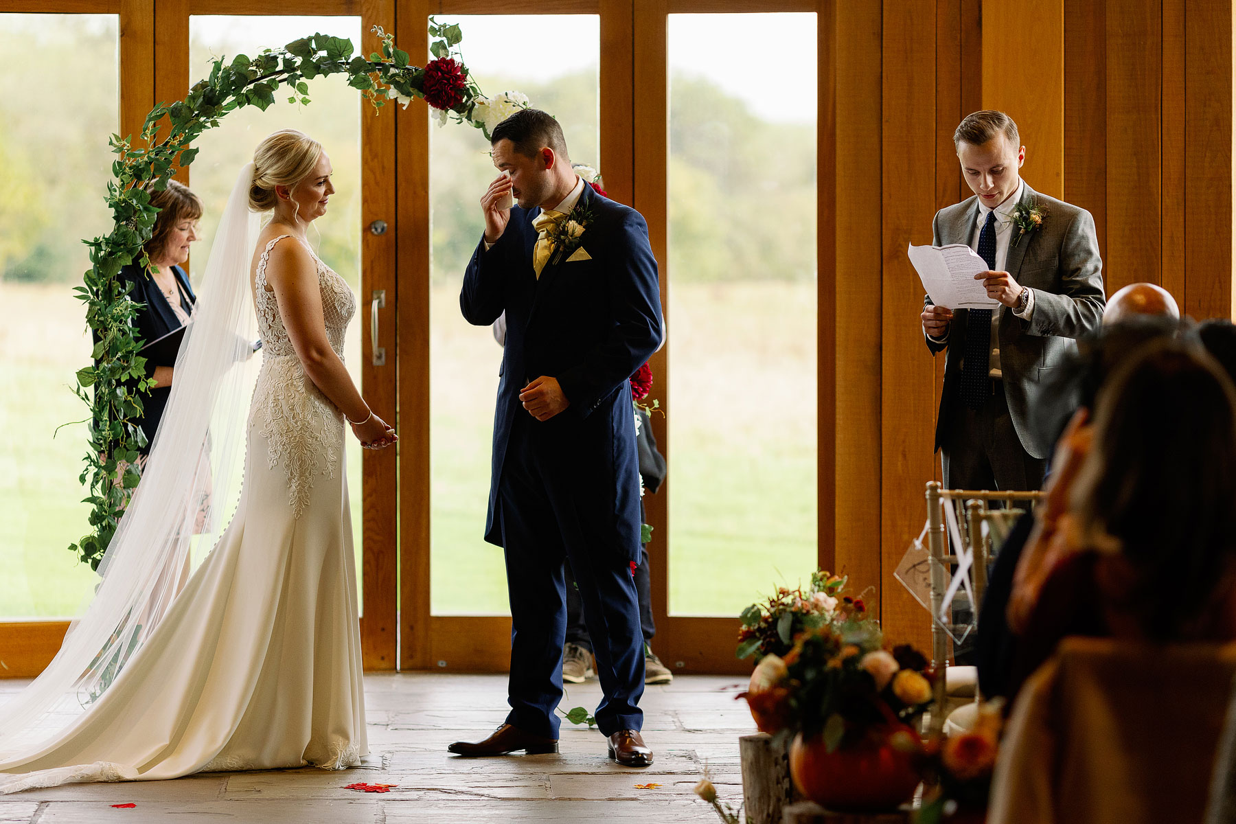 autumn wedding at the outbarn