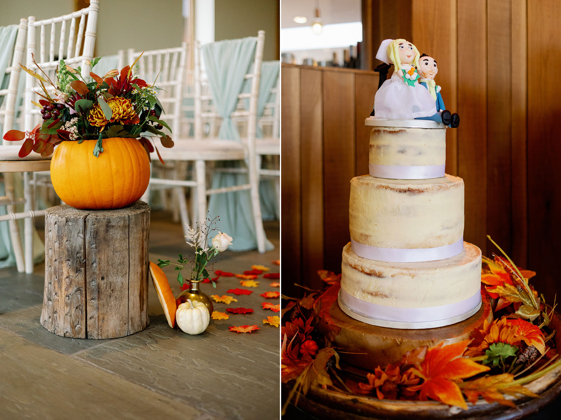 autumn inspired wedding details