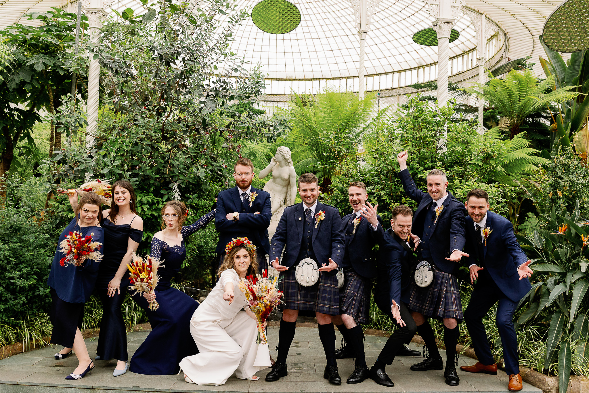 Fun Wedding Photographs in Glasgow 