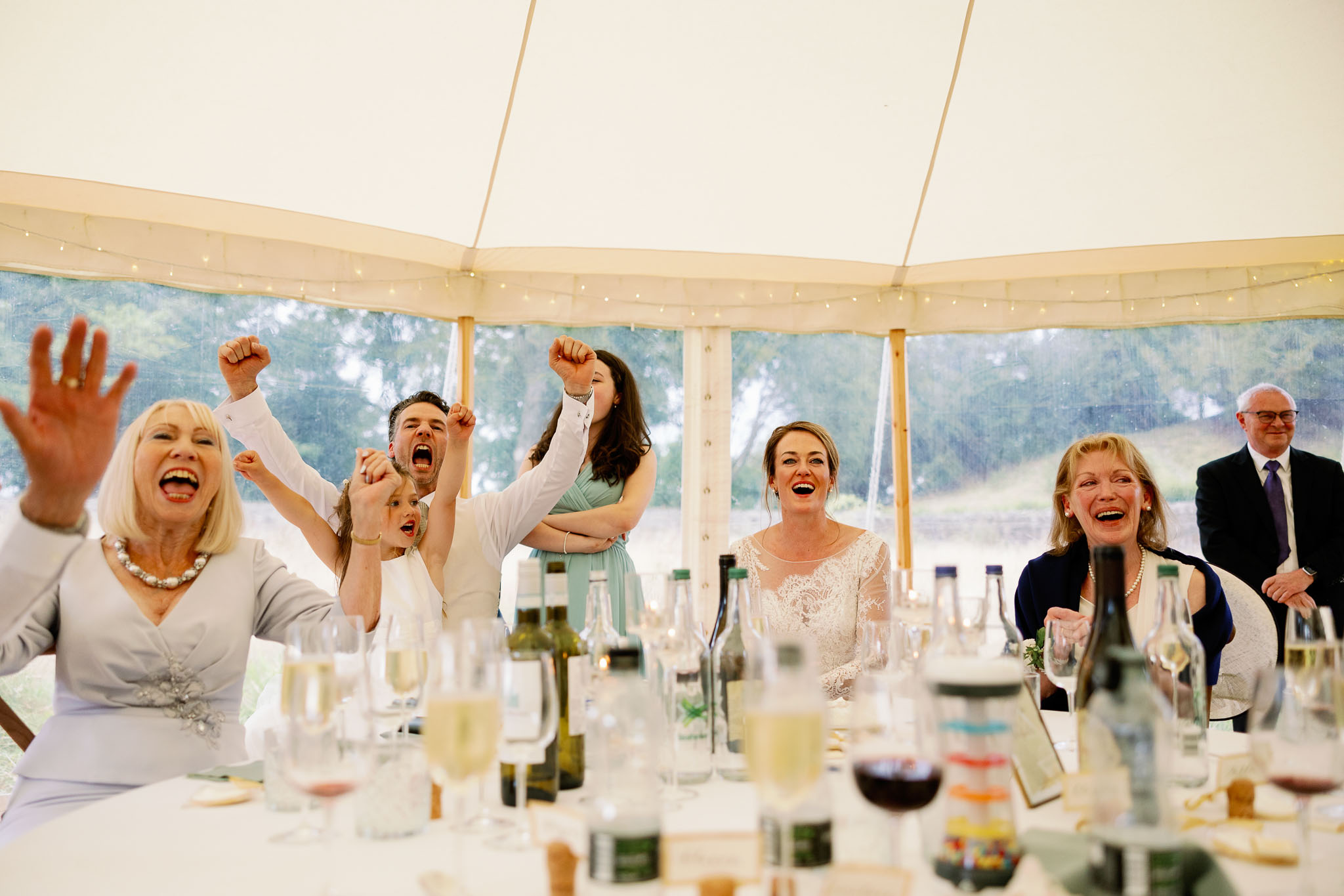 Outdoor Wedding Ceremony and Wills Marquee Reception at Jervaulx Abbey