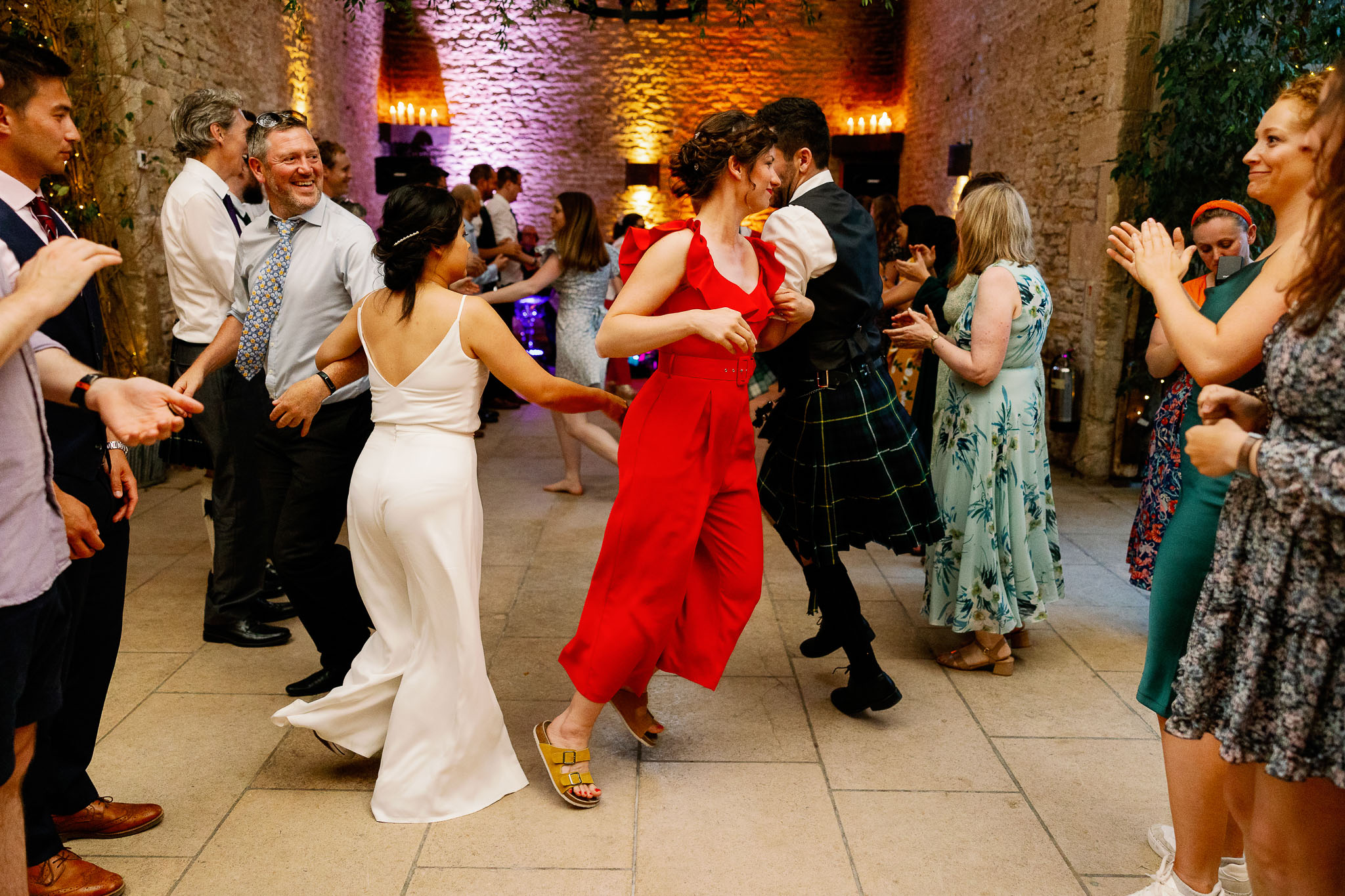 Ceilidh Dancing at a wedding
